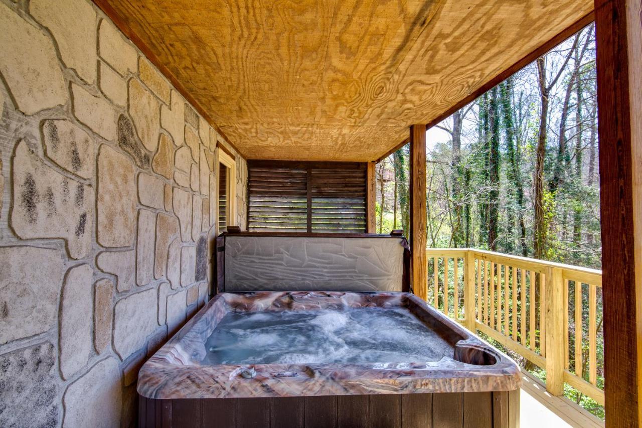 North Ridge Place Brand New Log Cabin With Hot Tub Great Location Sevierville Exterior foto